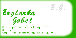 boglarka gobel business card